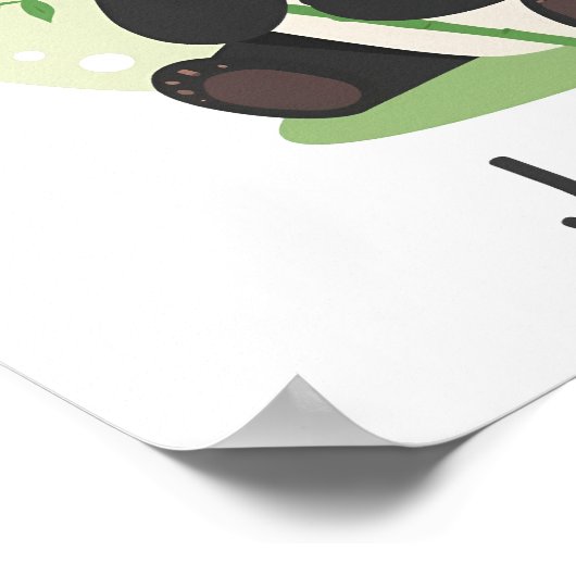 Funny and Relaxing Panda Poster (Hoek)