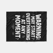 Funny And Sarcastic Design For Deep Thinkers Intro Fleece Deken (Voorkant (Horizontaal))
