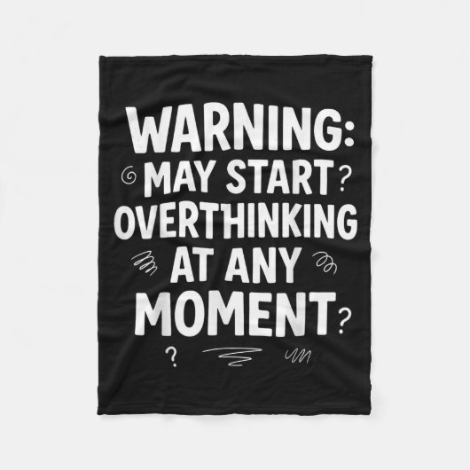 Funny And Sarcastic Design For Deep Thinkers Intro Fleece Deken (Voorkant)