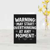 Funny And Sarcastic Design For Deep Thinkers Intro Kaart (Gele Bloem)