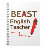 Funny and Wacky, Beast of Best English Teacher Notitieboek (Voorkant)