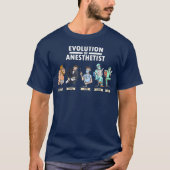 Funny Anesthesia Evolution of Anesthesia Gift T-shirt (Voorkant)