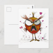Funny Angry Bird Briefkaart (Voorkant / Achterkant)