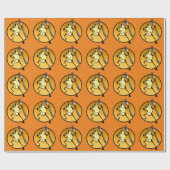 FUNNY ANGRY BURRITO MATTE WRAPPING PAPER CADEAUPAPIER (Vlak)