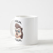 Funny Angry Hedgehog Mug – “I’m Calm. So Cam.” Sar (Devant gauche)