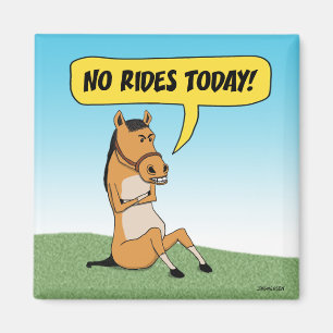 Funny Angry Horse Magneet