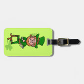 Funny Angry Lucky Irish Leprechaun Bagagelabel (Voorkant horizontaal)