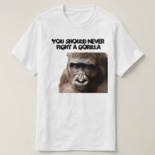 Funny Angry Macho Gorilla Humoureuze aap T-shirt