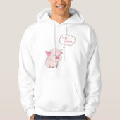 Funny Angry Pig Now Whaat Pullover Hoodie (Voorkant)