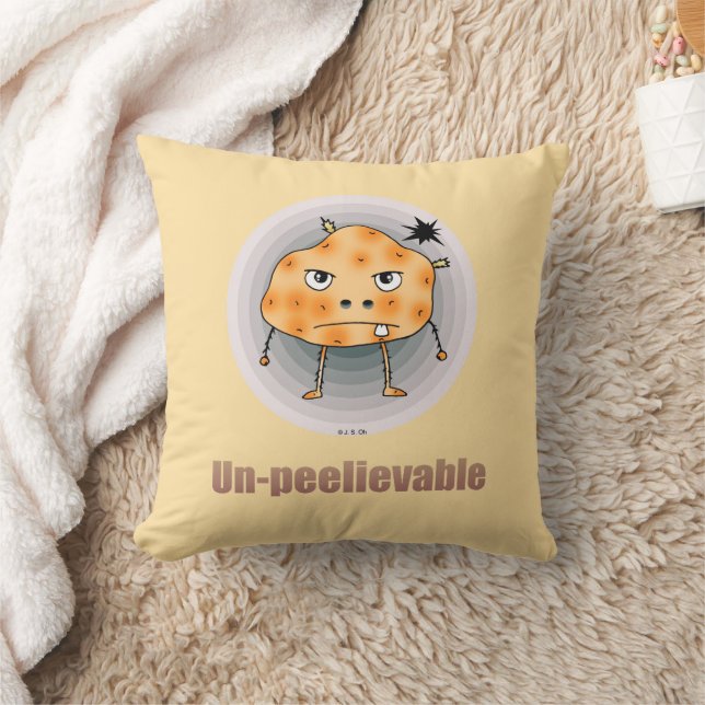 Funny Angry Potato – Un-peelievable Art Kussen (Deken)