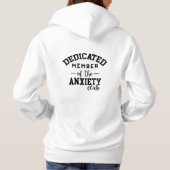 Funny angxiety club hoodie (Achterkant)