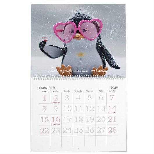 Funny Animal Calendar – Quirky & Edgy Humor Kalender (Feb 2026)