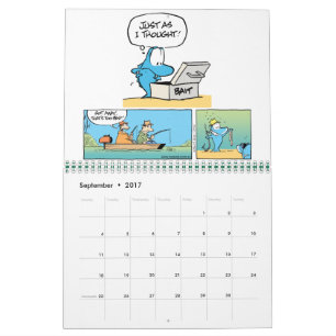 Funny Animal Cartoon Calendar Kalender