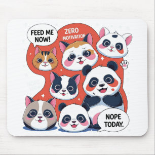 Funny Animal Cartoon – Meme Inspired Humor Design Muismat