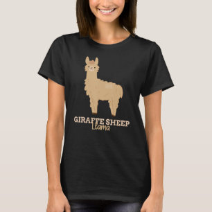 Funny Animal Name Giraffe Sheep Llama T-shirt