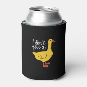 Funny Animal Pun en Humor... ik geef geen Duck. Blikjeskoeler