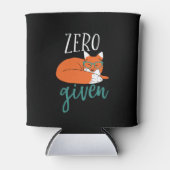 Funny Animal Pun en Humor Zero Fox gegeven Blikjeskoeler (Voorkant)