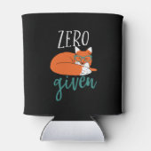 Funny Animal Pun en Humor Zero Fox gegeven Blikjeskoeler (Achterkant)