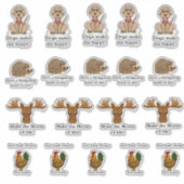 Funny animal stickers  (Devant)