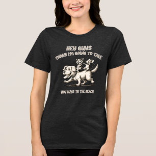 Funny animals Tri-Blend shirt