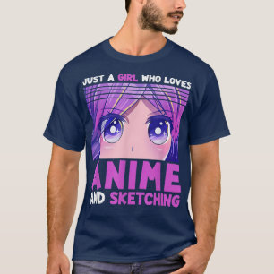 Funny Anime Girl is gewoon een meisje dat van Anim T-shirt