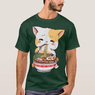 Funny Anime Kawaii Neko Ramen Cute Ramen Cat Japan T-shirt