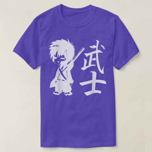 Funny Anime Ninja Samurai s T-shirt (Design voorkant)