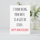 Funny Anniversaire cadeaux & carte pour les maris, (Debout devant)