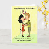 Funny Anniversaire Carte : Célébrer L'Amour Pour E (Fleur jaune)