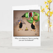 Funny Anniversaire Carte de voeux pour lui (Fleur jaune)