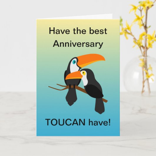 Funny anniversaire / carte mariage (Fleur jaune)
