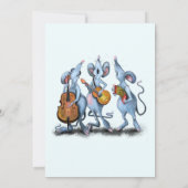 Funny Anniversaire Carte Souris Musique Band (Dos)
