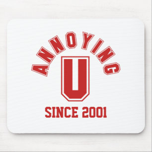 Funny Annoying You Mousepad, Red Muismat