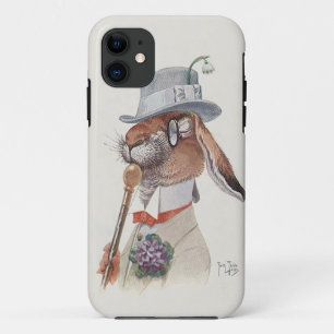 Funny  Anthropomorphic Rabbit iPhone 11 Hoesje