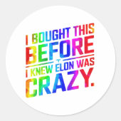Funny Anti-Elon Musk Vinyl Sticker for Cars & Wind (Devant)