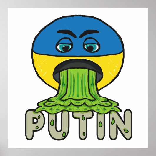 Funny Anti Potin Vomit Emoji Poster (Voorkant)