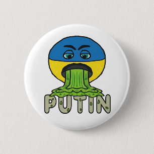 Funny Anti Potin Vomit Emoji Ronde Button 5,7 Cm