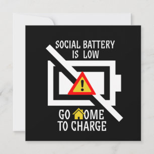 Funny Anti Social Introvert Introversion Social Ba Kaart