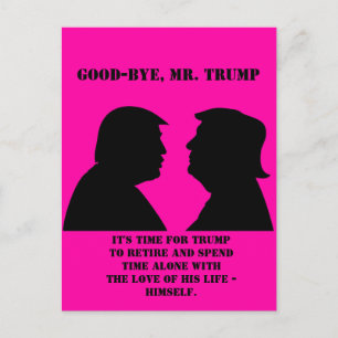 Funny Anti Trump: Tot ziens, Mr Trump Briefkaart