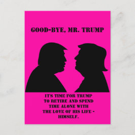 Funny Anti Trump: Tot ziens, Mr Trump Briefkaart
