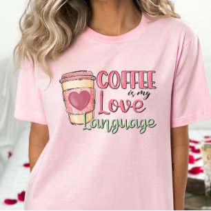 Funny Anti-Valentijn Shirt, Coffee is mijn Valenti T-shirt