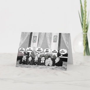 FUNNY ANTIEK EDWARDIAN dacht aan belletjes Foto Kaart