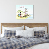 Funny "Antinudist" Canvas Print (Insitu (Slaapkamer))