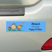 Funny ants cartoon bumpersticker (Op auto)