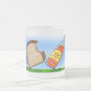 Funny ants cartoon matglas koffiemok