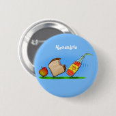 Funny ants cartoon ronde button 5,7 cm (Voorkant /achterkant)
