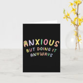 Funny Anxious But Doing It Anyways Kaart (Gele Bloem)