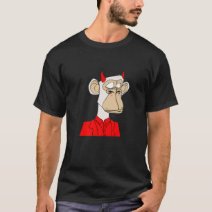 Funny Ape Non-Funable Human NFT Crypto Art Token T-shirt
