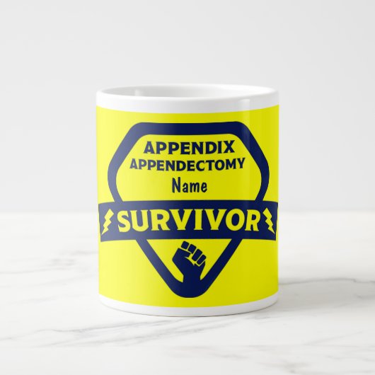 Funny Appendix Removal Chirgery Appendectomie Extra Grote Beker (Voorkant)