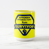 Funny Appendix Removal Chirgery Appendectomie Tweekleurige Koffiemok (Center)